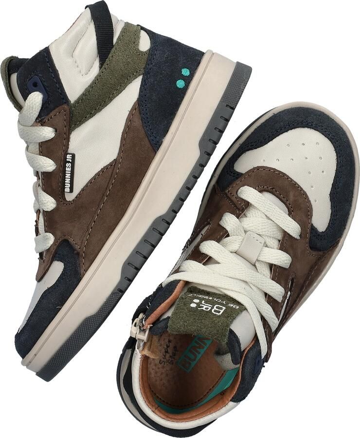 BunniesJR 225990-420 Jongens Hoge Sneakers Bruin Leer Veters - Foto 6