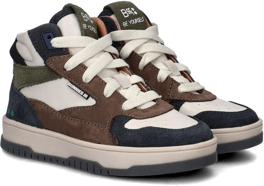 BunniesJR 225990-420 Jongens Hoge Sneakers Bruin Leer Veters - Foto 8
