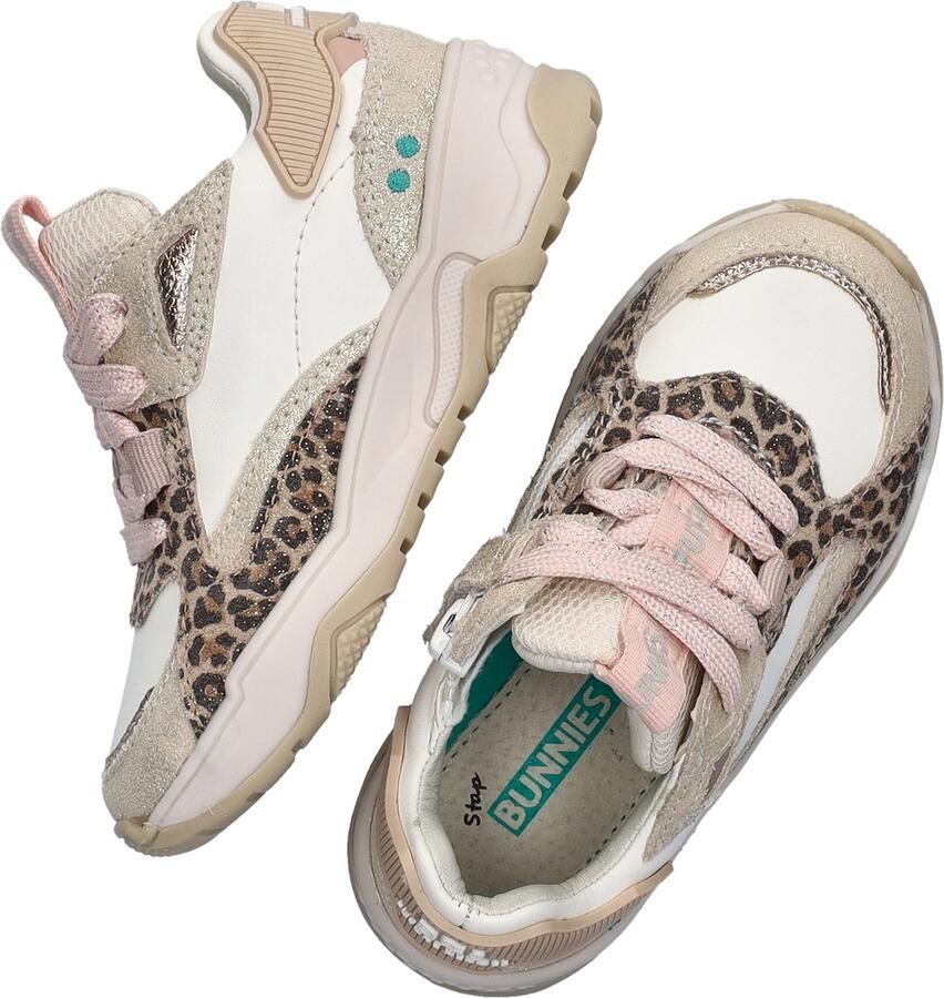 BunniesJR 226220-994 Meisjes Lage Sneakers Beige Leer Veters - Foto 5