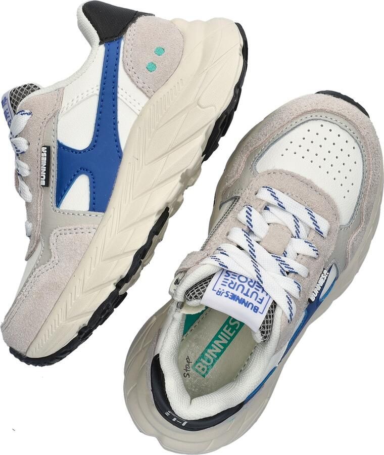 BunniesJR 226071-401 Jongens Lage Sneakers Blauw Leer Veters - Foto 5