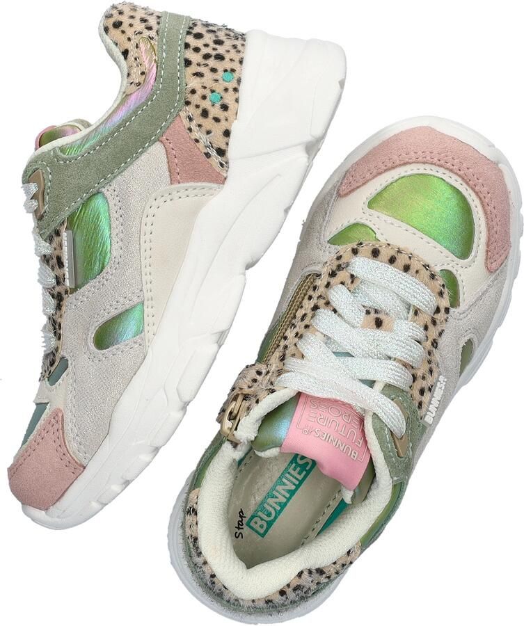 BunniesJR 226050-498 Meisjes Lage Sneakers Multicolor Leer Veters - Foto 5