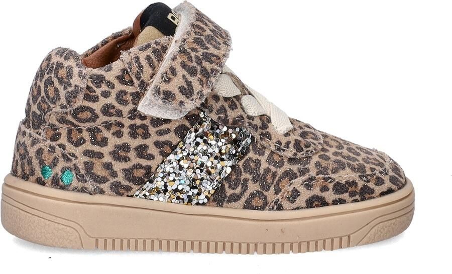 BunniesJR 225653-906 Meisjes Hoge Sneakers Beige Leer Veters - Foto 2