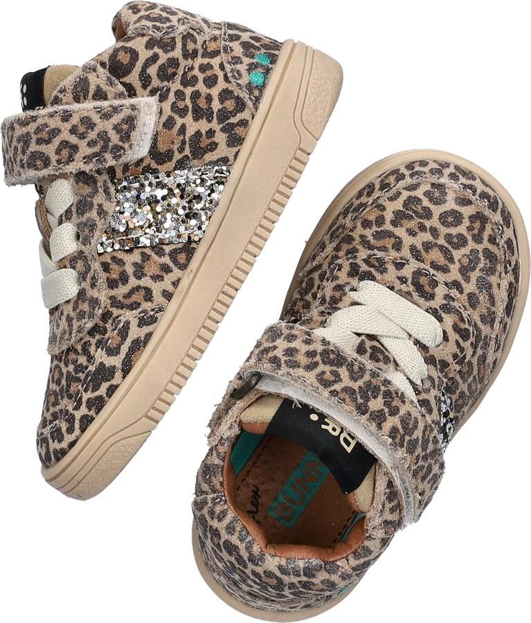 BunniesJR 225653-906 Meisjes Hoge Sneakers Beige Leer Veters - Foto 3