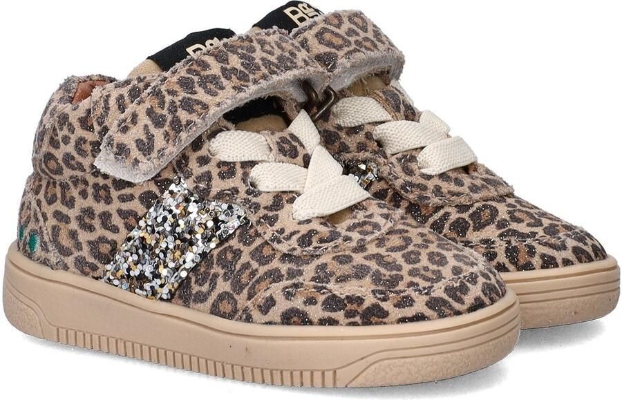 BunniesJR 225653-906 Meisjes Hoge Sneakers Beige Leer Veters - Foto 4