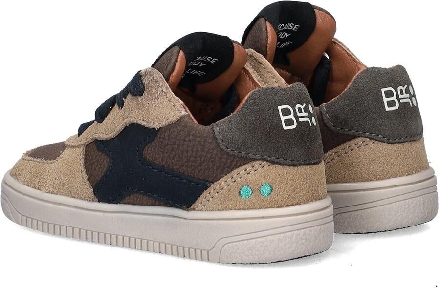 BunniesJR 225655-408 Jongens Lage Sneakers Bruin Leer Veters - Foto 8