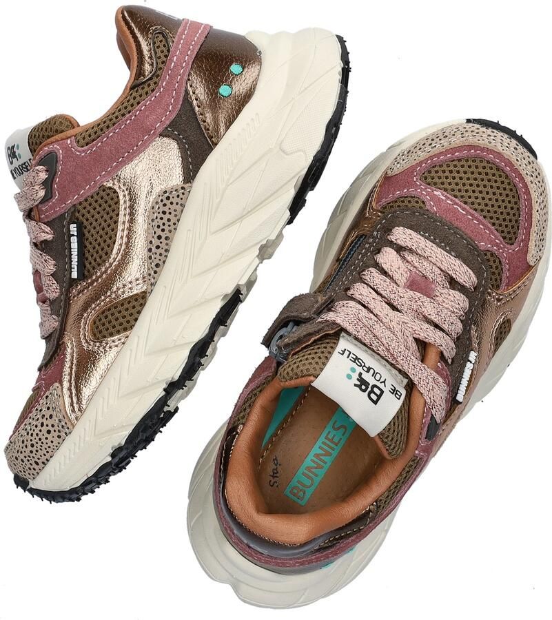 BunniesJR 225842-908 Meisjes Lage Sneakers Multicolor Leer Veters - Foto 4