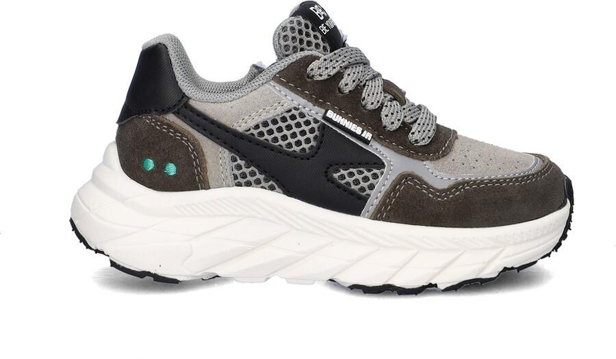 BunniesJR 225840-488 Jongens Lage Sneakers Grijs Leer Veters - Foto 3