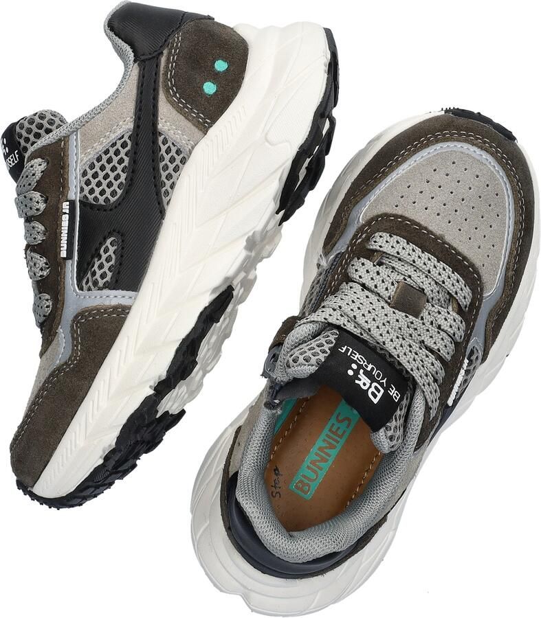 BunniesJR 225840-488 Jongens Lage Sneakers Grijs Leer Veters - Foto 4