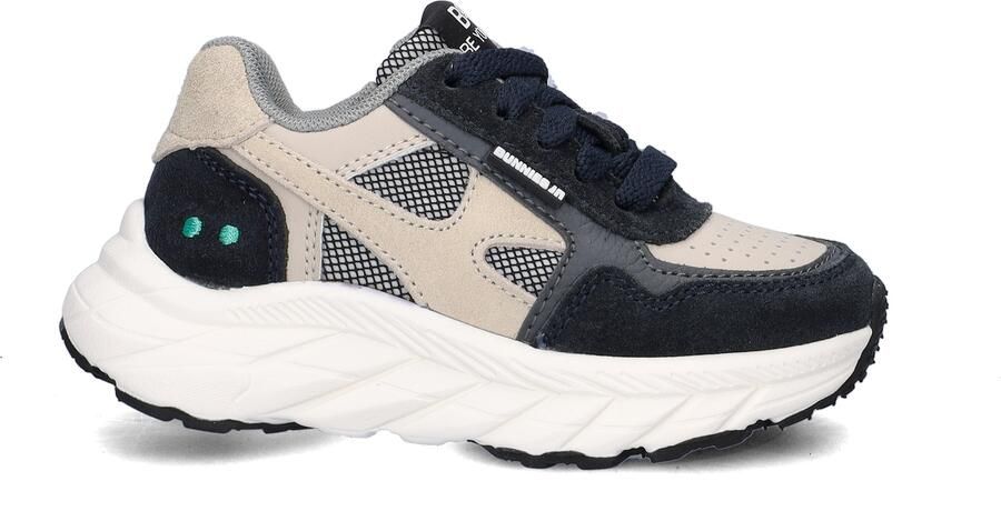 BunniesJR 225840-420 Jongens Lage Sneakers Blauw Leer Veters - Foto 4