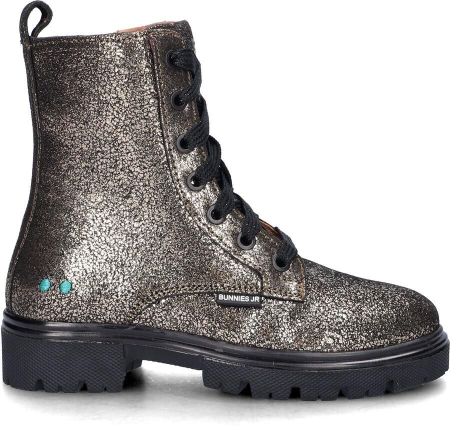 BunniesJR 225884-698 Meisjes Biker Boots Multicolor Suède Veters - Foto 3