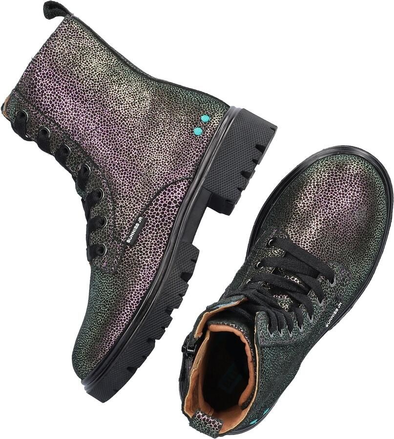 BunniesJR 225884-992 Meisjes Biker Boots Grijs Suède Veters - Foto 6