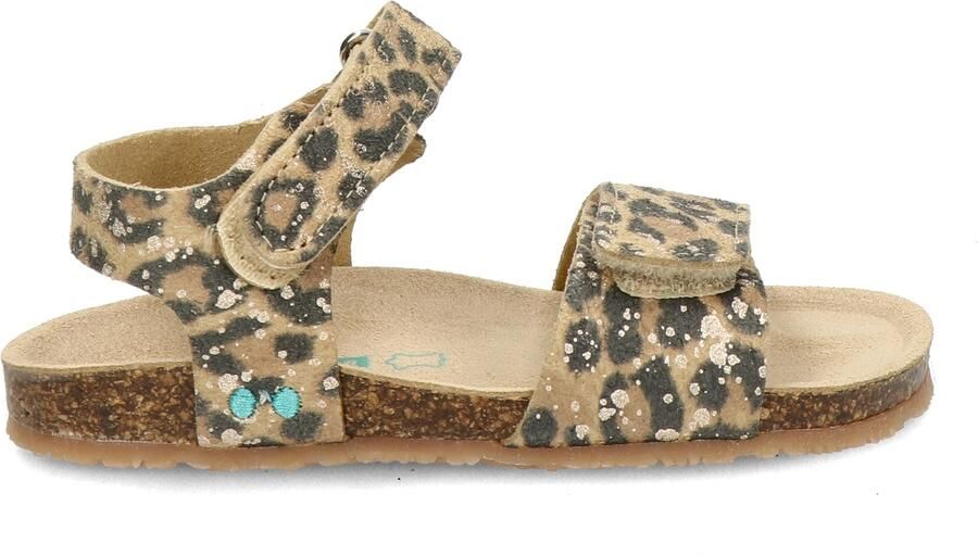BunniesJR 226408-713 Meisjes Platte Sandalen Bruin Imitatieleer Klittenband - Foto 6