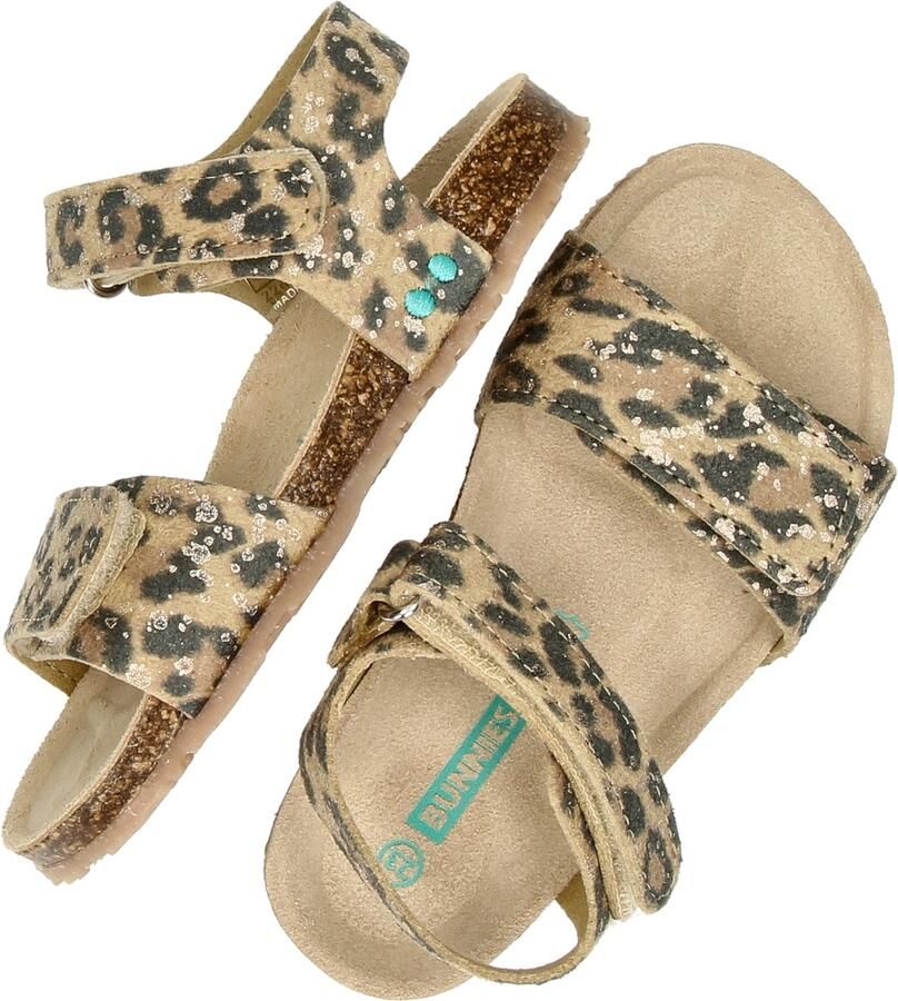 BunniesJR 226408-713 Meisjes Platte Sandalen Bruin Imitatieleer Klittenband - Foto 7