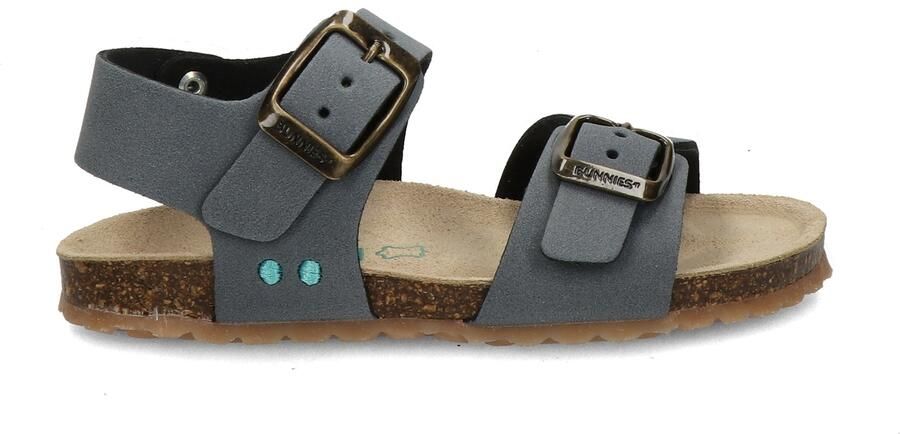 BunniesJR 226406-727 Jongens Platte Sandalen Blauw Imitatieleer Gespsluiting - Foto 3