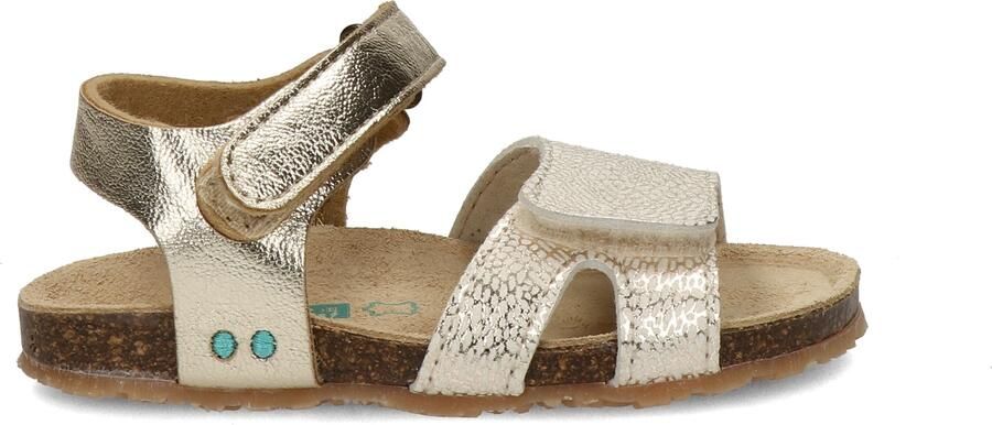 BunniesJR 226405-794 Meisjes Platte Sandalen Beige Imitatieleer Klittenband - Foto 4