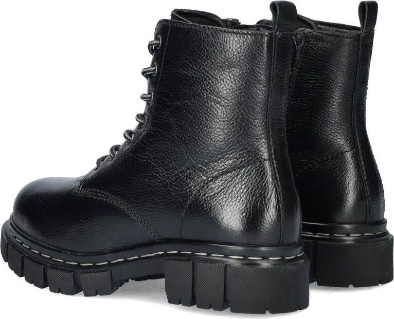 Cafe Moda leren veterboots zwart - Foto 3