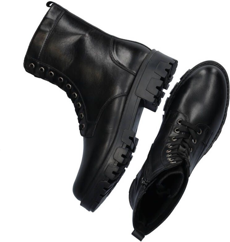 Cafe Moda leren veterboots zwart - Foto 2