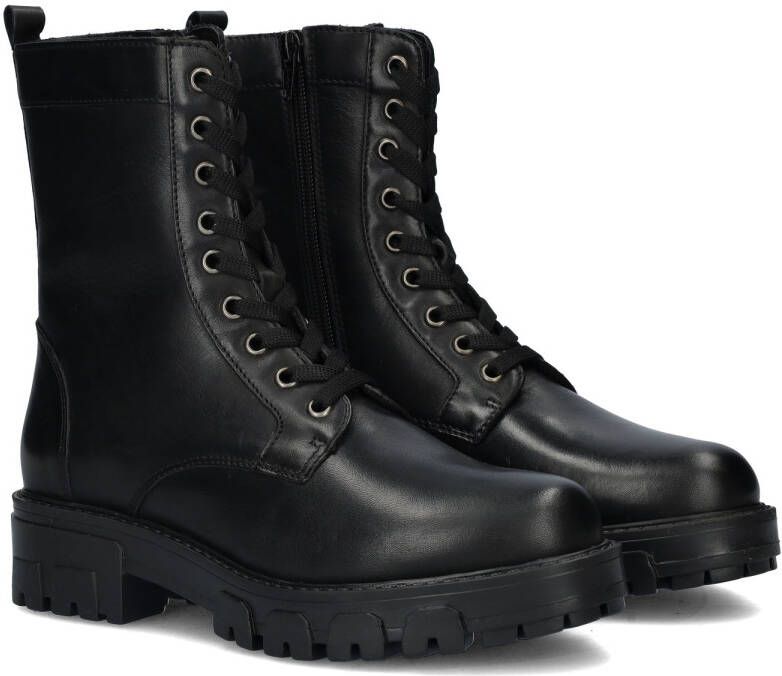Cafe Moda leren veterboots zwart - Foto 4