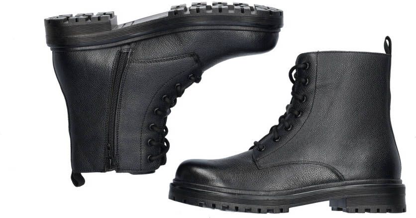 Cafe Moda leren veterboots zwart - Foto 4