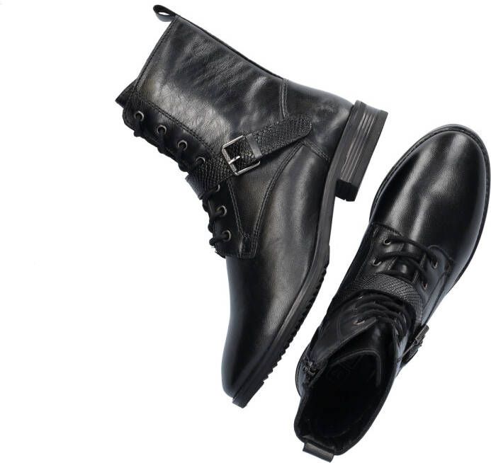 Cafe Moda leren veterboot zwart - Foto 4