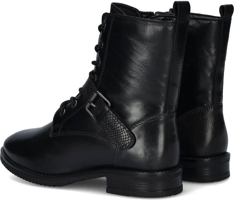 Cafe Moda leren veterboot zwart - Foto 2