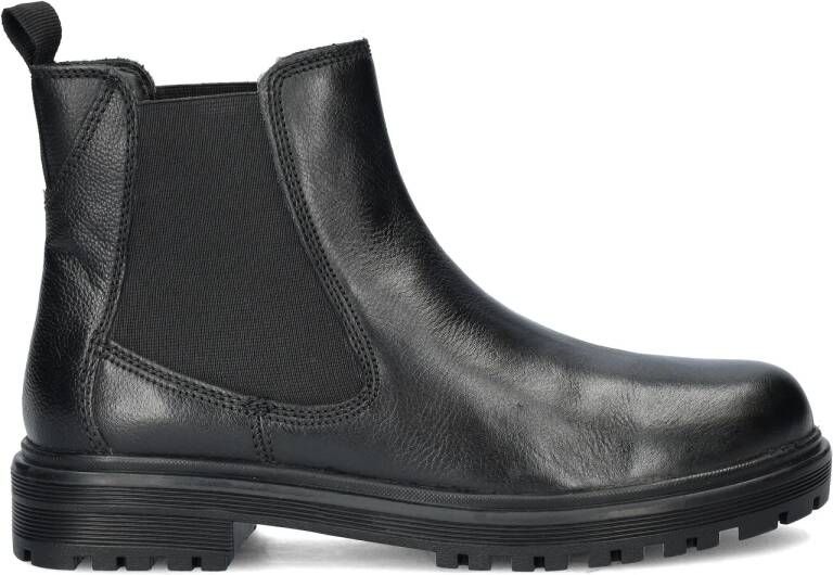 Cafe Moda leren chelsea boots zwart