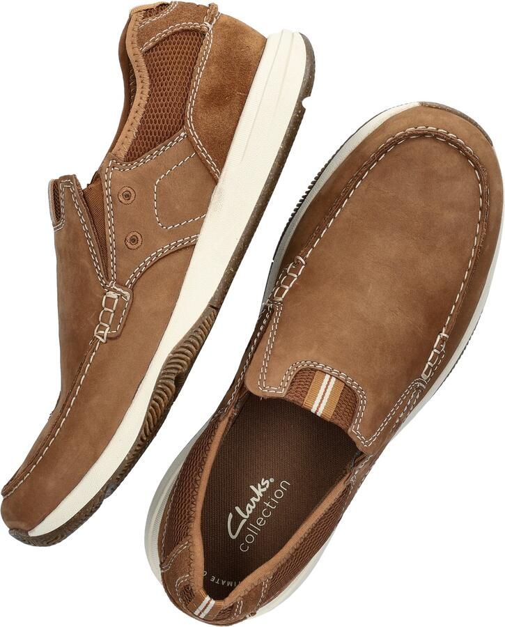 Clarks 26176975 heren instappers sportief (8 5) bruin - Foto 3