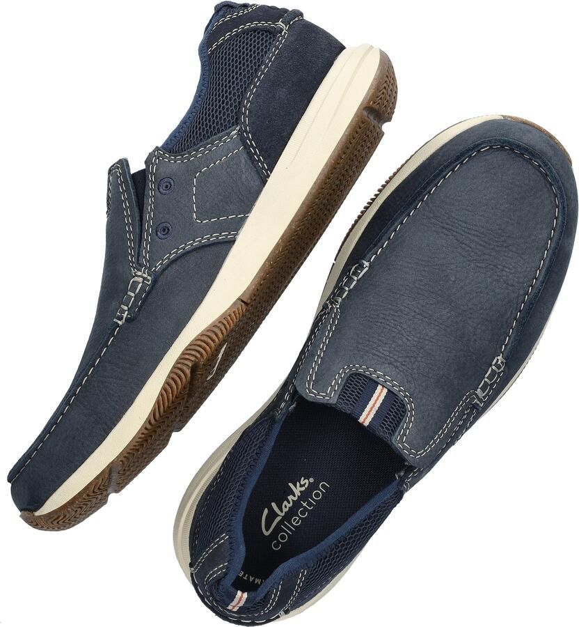 Clarks SAILVIEW~STEP~~~~~~~~~~~~~~~~~ Vrije tijdsschoenenInstappers Blauw - Foto 4