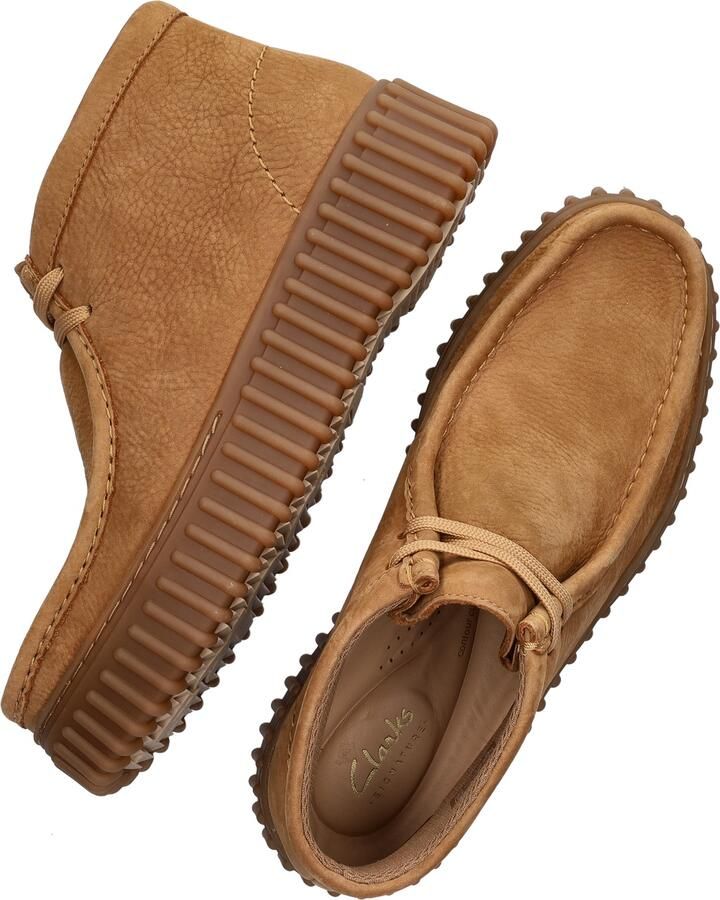 Clarks TORHILL~MOSS~~~~~~~~~~~~~~~~~~ Hoge sneakersVeterlaarzenDames veterschoenenDames sneakersHalf-hoge schoenen Cognac - Foto 7