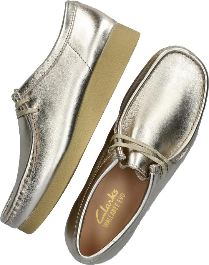 Clarks WallabeeEVOSh Dames Veterschoenen Gold Leather - Foto 4