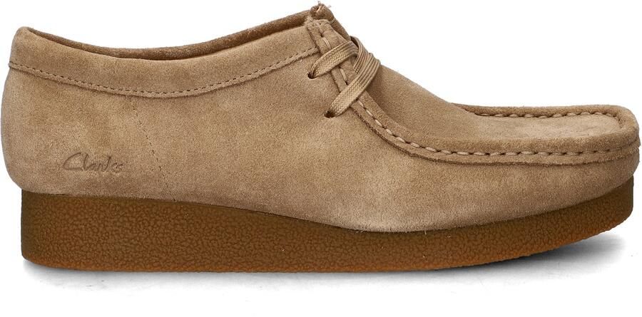 Clarks WALLABEE~EVO~SH~~~~~~~~~~~~~~~ Dames veterschoenen Wit beige - Foto 9