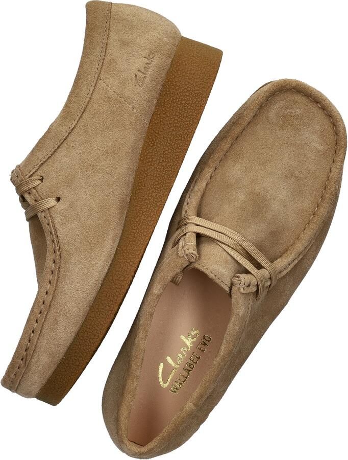 Clarks WALLABEE~EVO~SH~~~~~~~~~~~~~~~ Dames veterschoenen Wit beige - Foto 10