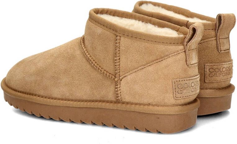 Colors of California Bruin Leren Platte Schoenen Yw0078 Model Brown Dames - Foto 9