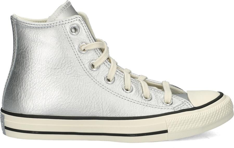 Converse Chuck Taylor All Star Hi Sneakers Dames Leren Sneaker Zilver - Foto 2