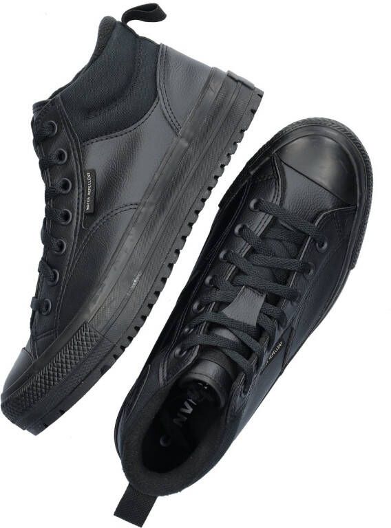Converse Chuck Taylor All Star Malden Street Mid Sneakers Heren Leren Sneaker Zwart - Foto 4
