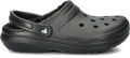 Crocs Pantoffels Classic Lined Clog Tuinclogs slippers clogs met knuffelig faux-bont - Zwart