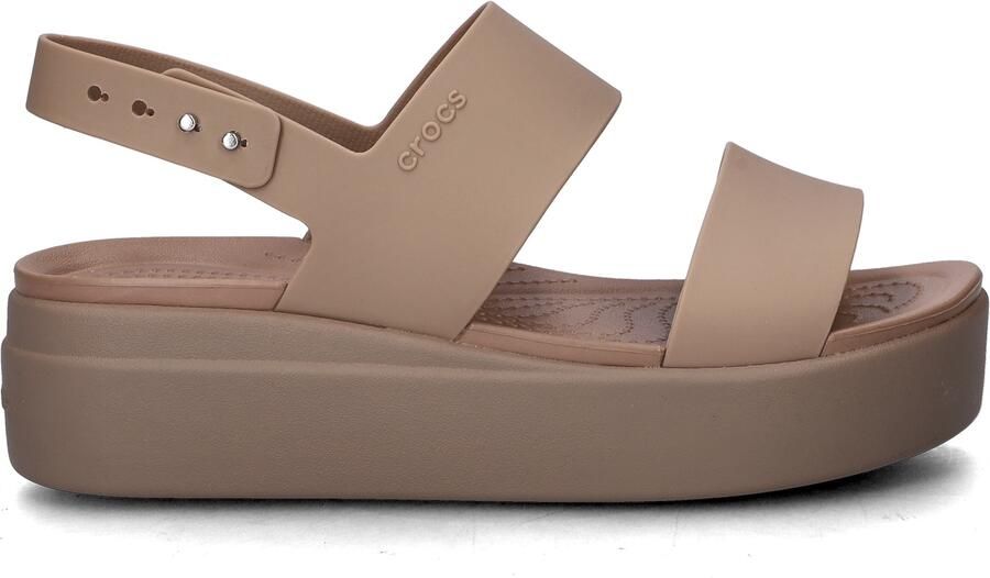 Crocs Sleehaksandaaltjes Brooklyn Low Wedge zomerschoen sandaal sleehak met modieuze plateauzool - Foto 5