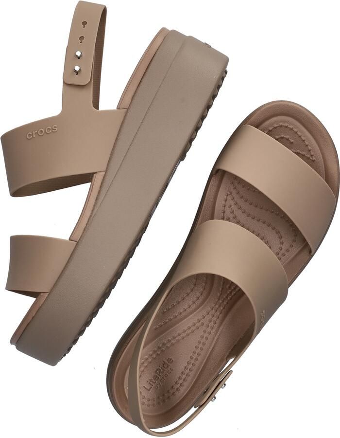 Crocs Sleehaksandaaltjes Brooklyn Low Wedge zomerschoen sandaal sleehak met modieuze plateauzool - Foto 6