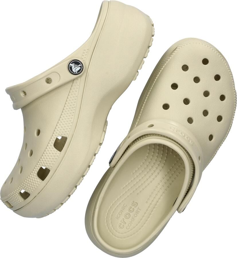 Crocs Classic Platform Sandalen & Slides Schoenen bone maat: 36 37 beschikbare maaten:36 37 38 39 40 41 42 - Foto 10