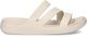 Crocs Badslippers Getaway Strappy zomerschoen badschoen zwembadglijbanen met modieuze bandjes - Wit