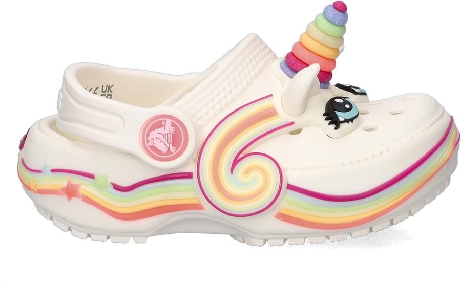 Crocs Classic Unicorn Lights Clog Infant Wit Kind Wit