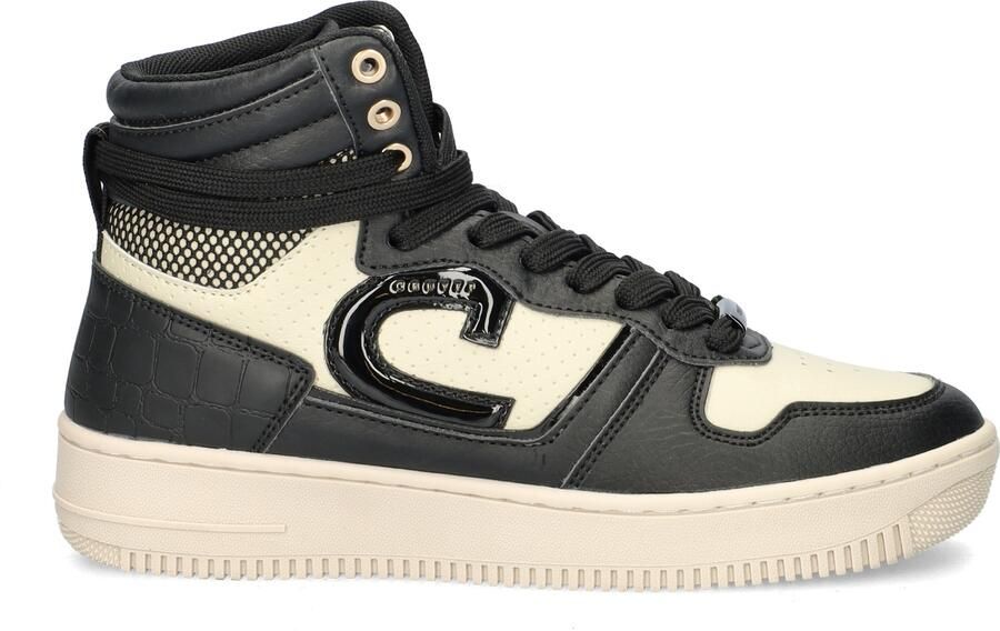 Cruyff Beige High Top Sneakers met Zwarte Accenten Black Heren - Foto 8