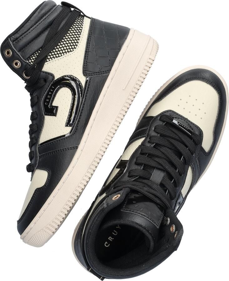 Cruyff Beige High Top Sneakers met Zwarte Accenten Black Heren - Foto 8