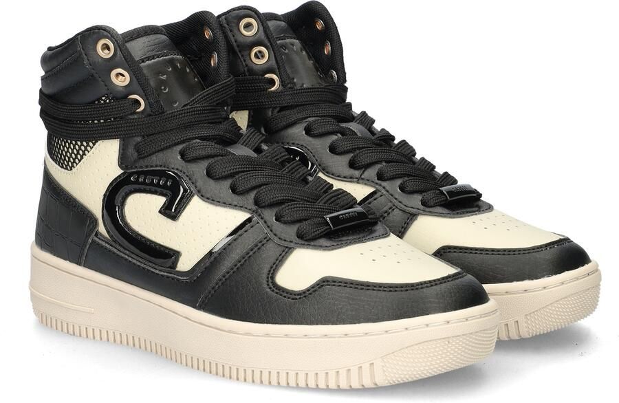 Cruyff Beige High Top Sneakers met Zwarte Accenten Black Heren - Foto 10