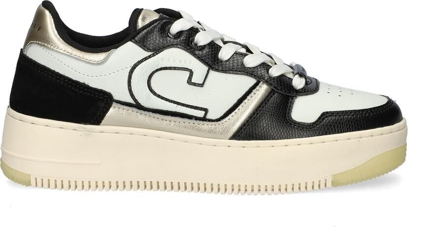 Cruyff Campo low lux black gold Zwart Leerlook Lage sneakers Dames - Foto 12