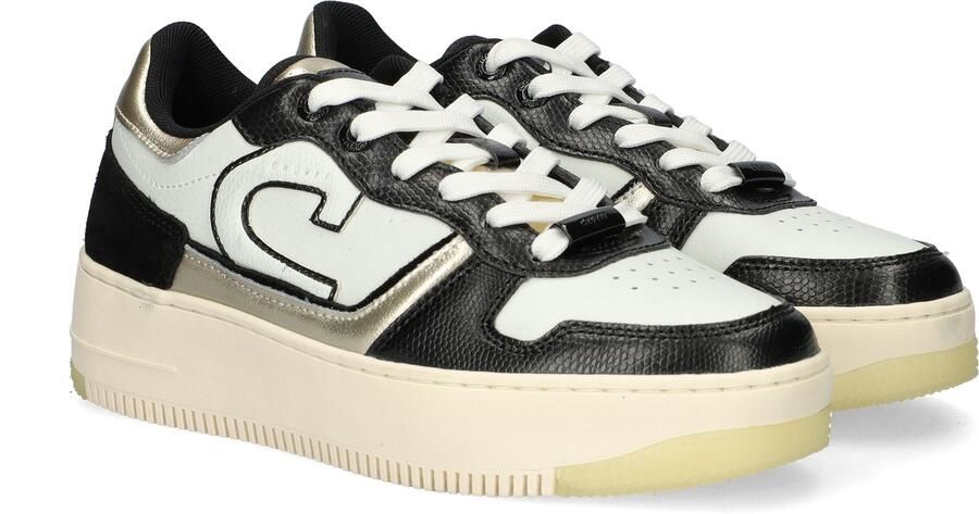 Cruyff Campo low lux black gold Zwart Leerlook Lage sneakers Dames - Foto 15