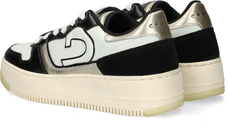 Cruyff Campo low lux black gold Zwart Leerlook Lage sneakers Dames - Foto 14