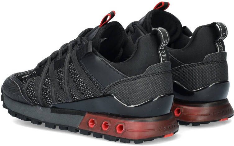Cruyff Fearia sneakers zwart rood Jongens Imitatieleer 34 - Foto 3