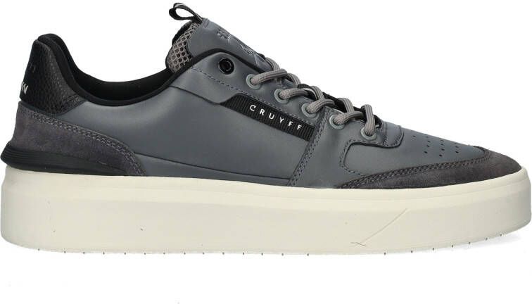 Cruyff Endorsed Tennis leren sneakers grijs