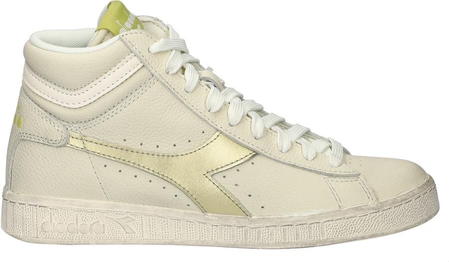 Diadora Game L High Waxed Metal Wn Sneakers Leren Sneaker Dames Wit - Foto 5